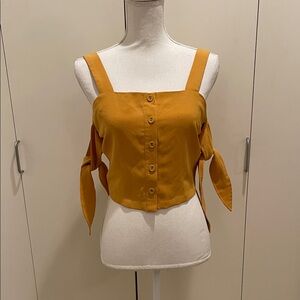Moon River Mustard blouse size S #28